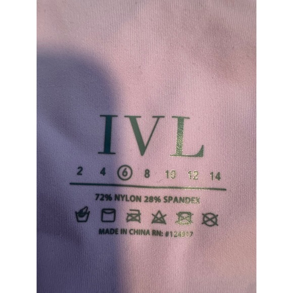IVL COLLECTIVE Hydralux‎ Scallop Legging In Pink Size 6 - Picture 6 of 6